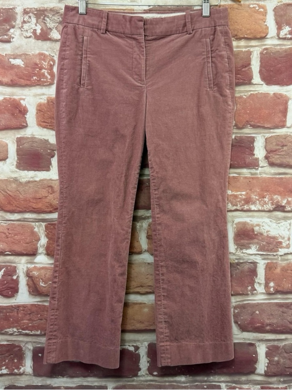 J Crew Pants Womens 6 Pink Corduroy Straight Leg Chino Casual Work Trousers